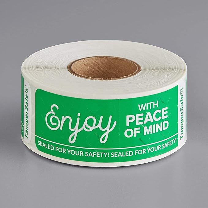 Angel's Peel Lounge Tamper Proof Stickers Roll — Tamper Evident Stickers - Image 8