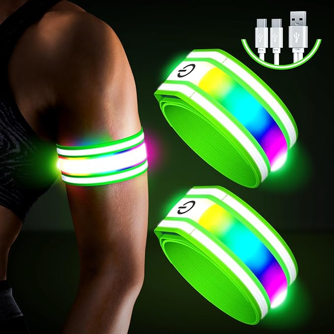 LED Armband for Running, Light Up Arm Bands for Night Walking Running, by Ylzzrs