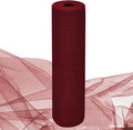 Burgundy Tulle Fabric Rolls 54 Inch by 10 Yards Fabric Tulle Bolt by IONTACH