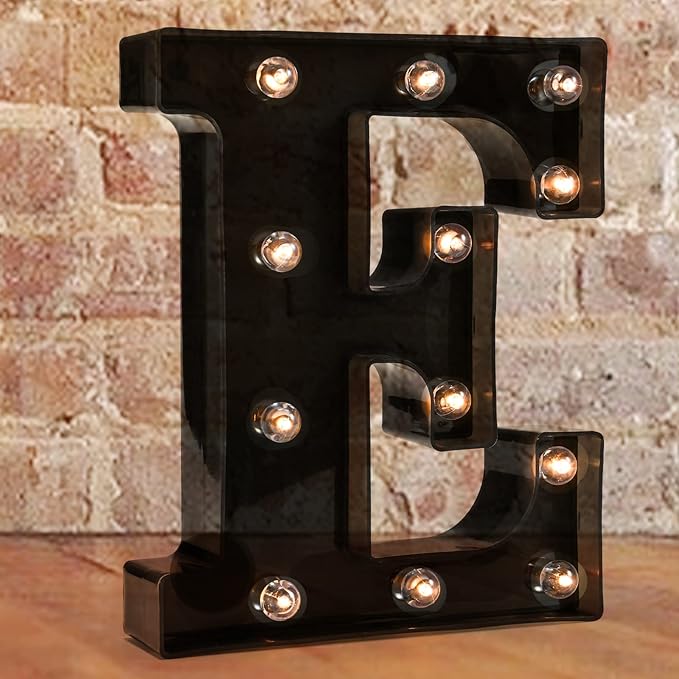 Decorative LED Illuminated Letter Marquee Sign by Pooqla