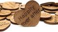 Wooden Heart Confetti ~ Happily Ever After ~ Wood Hearts, Wood Confetti by Handmade
