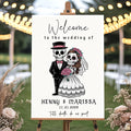 Personalized Halloween Wedding Welcome Sign by GiantBigHands