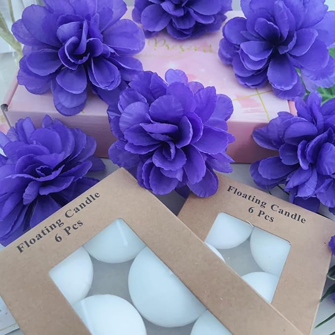 24 Pcs Floating Candles for Centerpieces and Floating Flowers Vase Fillers for - Image 7