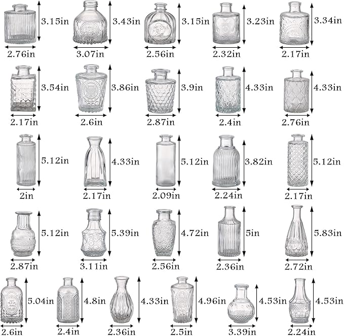 Bud Vases in Bulk 30, Small Vase - Image 2