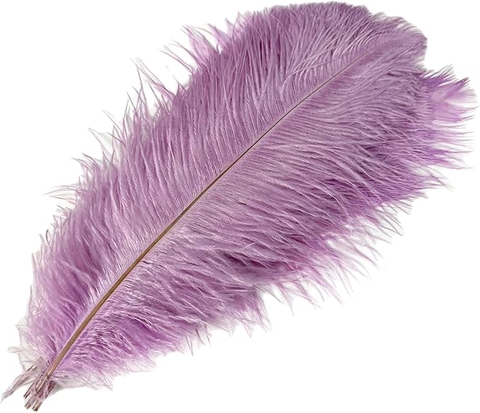Happy Feather 16-18 inch Light Purple Ostrich Feathers Craft - Image 3