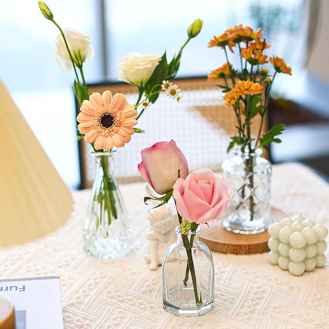 Arme Glass Bud Vase Set of 60 Pcs, Small Clear Glass Bud Vases in Bulk - Image 5