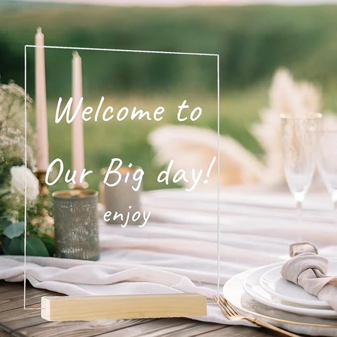 6 Pack 8x10 Inch Frosted Arch Acrylic Sign - Image 3