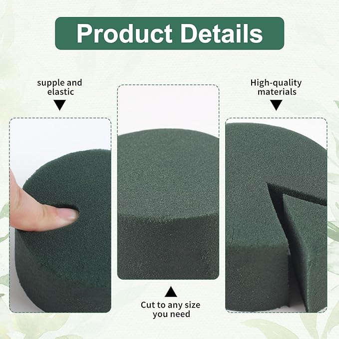 Phinus 4 PCS Styrofoam Block, Floral Foam Block Measures 4.33 x 1.57 inches - Image 4