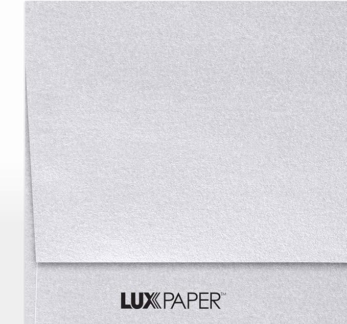 LUXPaper A7 Invitation Envelopes | Peel & Press | 5 1/4" x 7 1/4" | Silver - Image 6