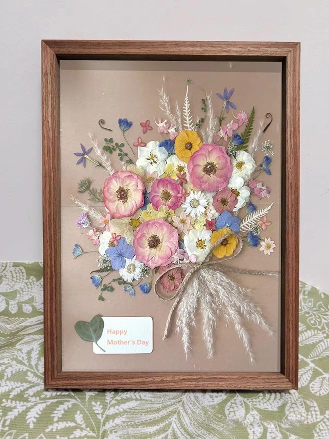AHTONG 14 Types Pink Dried Pressed Flowers - Image 4