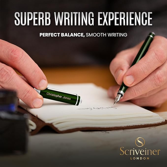 Scriveiner Personalized British Racing Green Pen - Image 4
