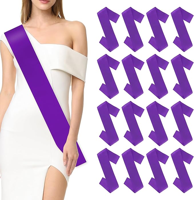 Blank Sash 16 PCS Sashes DIY Satin Sash Chair Sashes Scout Sash President Sash by SereneGLow