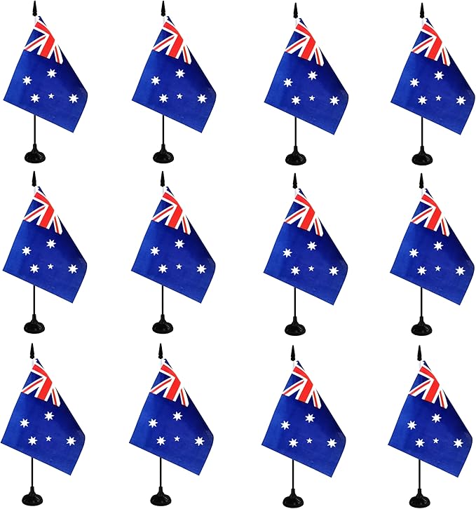 Australia Desk Flag, 12 Pack Australian Table Office Flag by Unknown
