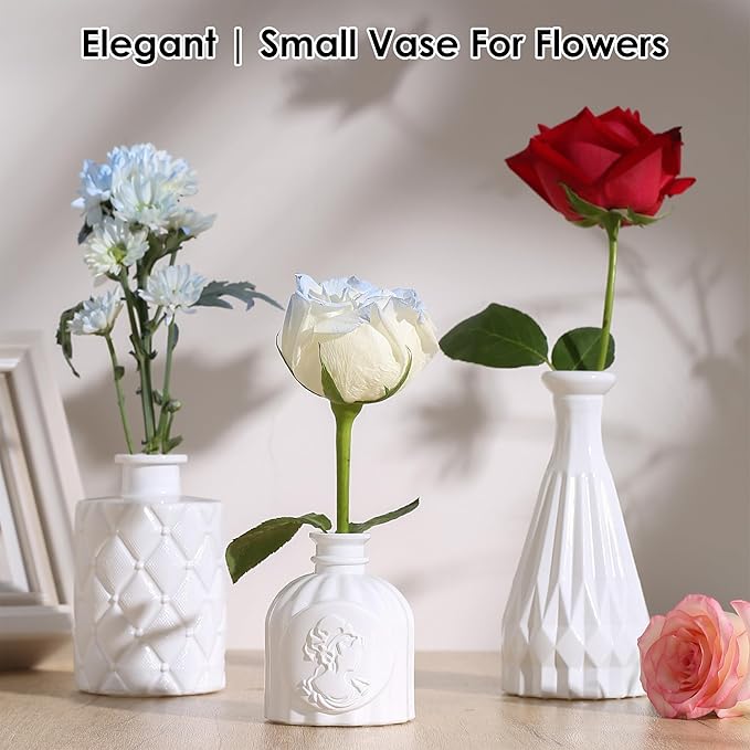 Vintage Small Glass Vases Set of 10, Mini Bud Vases - Image 4