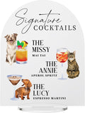 Pet Signature Drink Wedding Signs by Elation+Factory+Co.