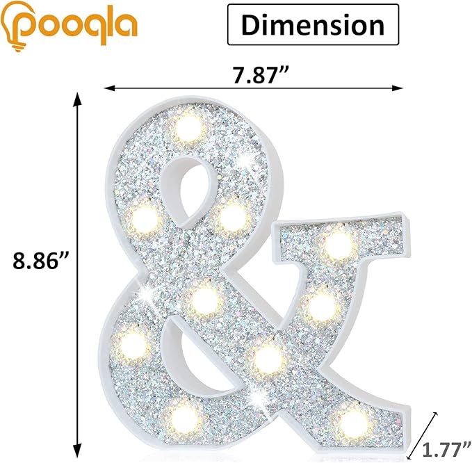Pooqla Light Up Letters, LED Marquee Letters - Image 5
