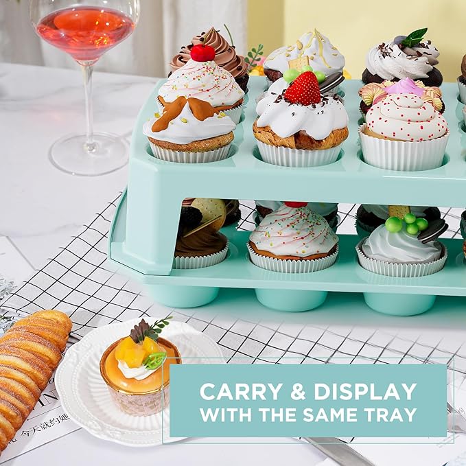 Cupcake Carrier 24 Count, Cupcake Container - Image 3