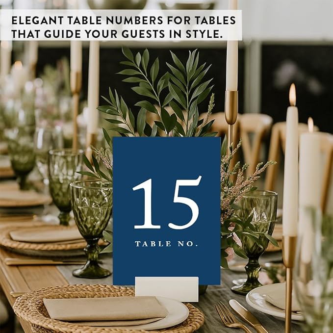 Andaz Press Table Numbers 1-20 On Perforated Paper, 4X6-Inch Single Sided Sign - Image 3
