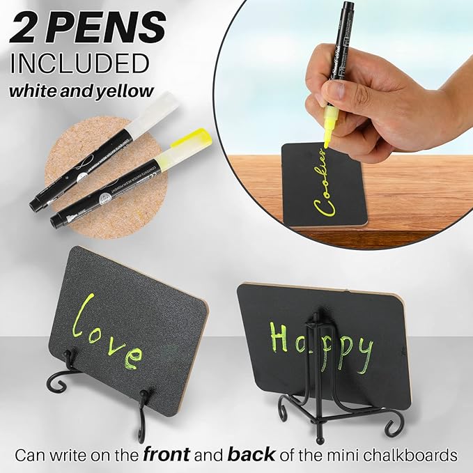 Mini Chalkboard Signs for Food Labels for Party Buffet, Small Place Cards or - Image 5