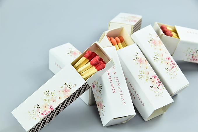 10 Boxes - Customized Matchboxes Colorful Tips - Image 3