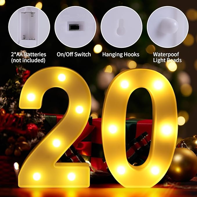 20th Birthday Decorations for Women Men, Happy 20 Year Old Birthday Decorations - Image 3