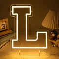 Light Up Letters L, Led Marquee Letter Lights Neon Sign, 13.9" Height by MissAudrey