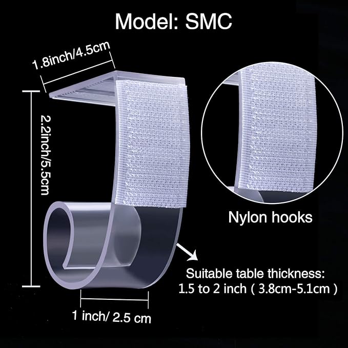 Boao 25 Pieces Table Skirting Clips SMC Model Plastic Tablecloth Clips - Image 4