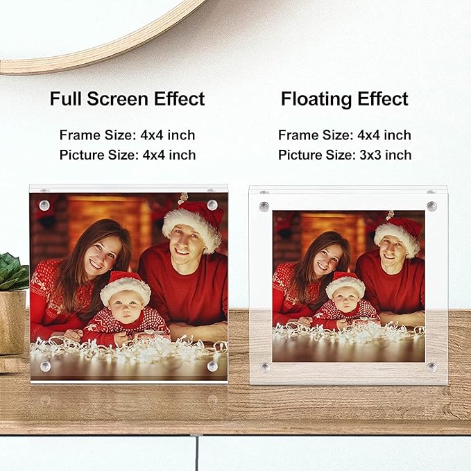 Boxalls 4x4 Inches Acrylic Picture Frames - Image 4