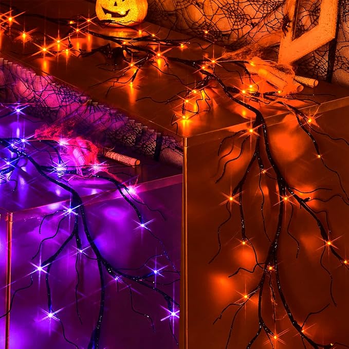 Birchlitland Halloween Lighted Garland Battery Operated by Birchlitland