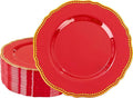 Hioasis 60pcs Red Plastic Plates by Hioasis