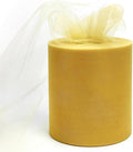 6" x 200 Yards Aztec Gold Tulle Fabric Rolls by GCVOPTON