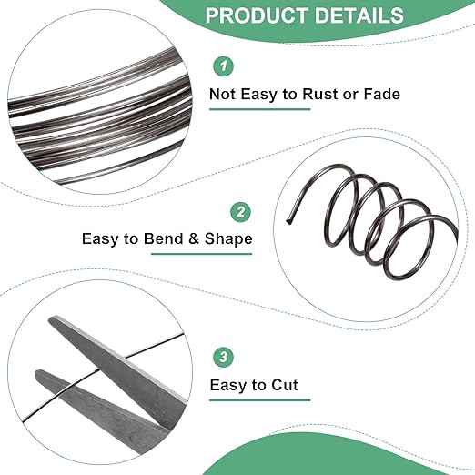 0.7 mm/21 Gauge Copper Wire for Jewelry Making, 10.2FT Copper Beading Craft - Image 2