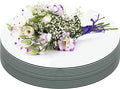 Round Mirror Centerpieces, Acrylic Circular Plates by Cunnikku