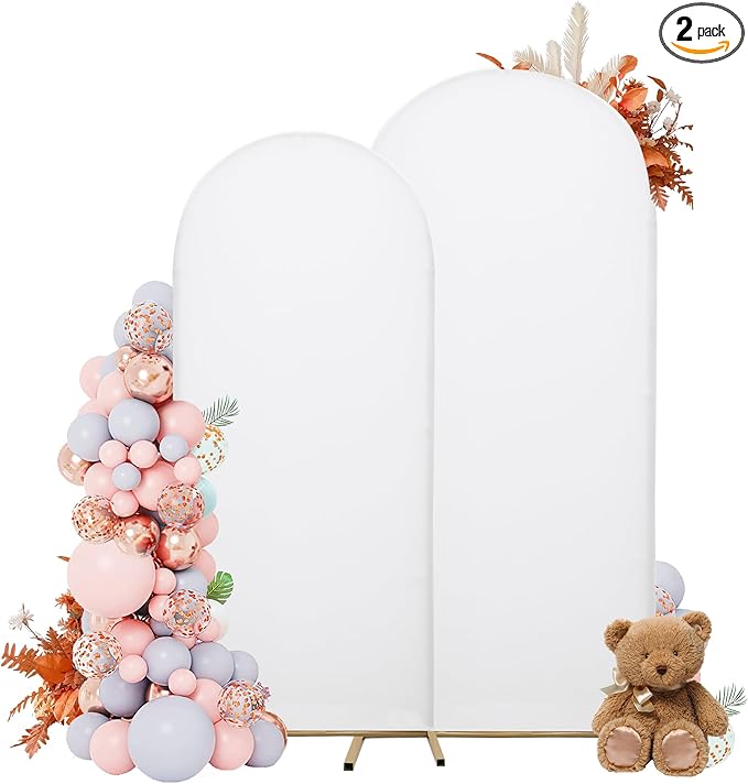 Wedding Arch Covers Arch Backdrop Cover Arch Stand Covers 7.2FT 6FT Set 2 Arch by Unknown
