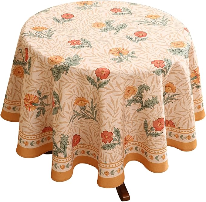 patdrea Designer French Linen Table Cloth by Welcometopatdrea