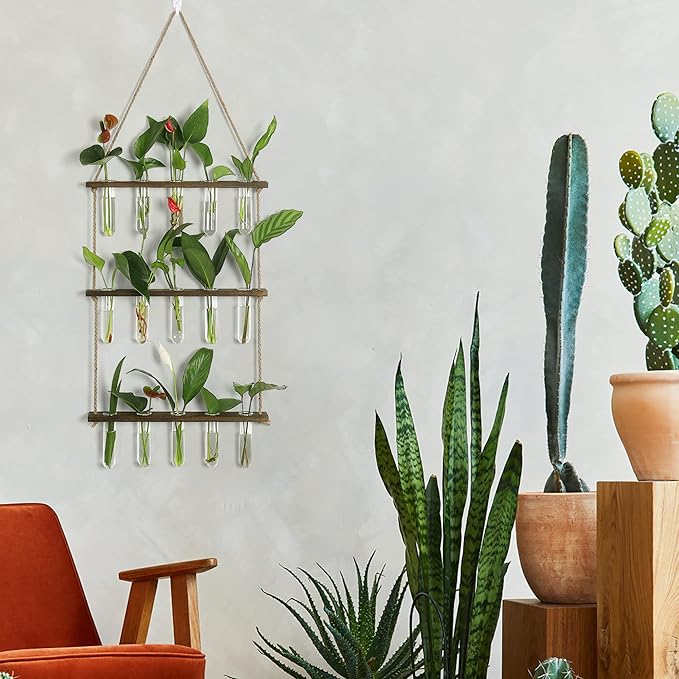 YIBOT Propagation Stations, 3 Tiered Wall Hanging Terrarium - Image 6