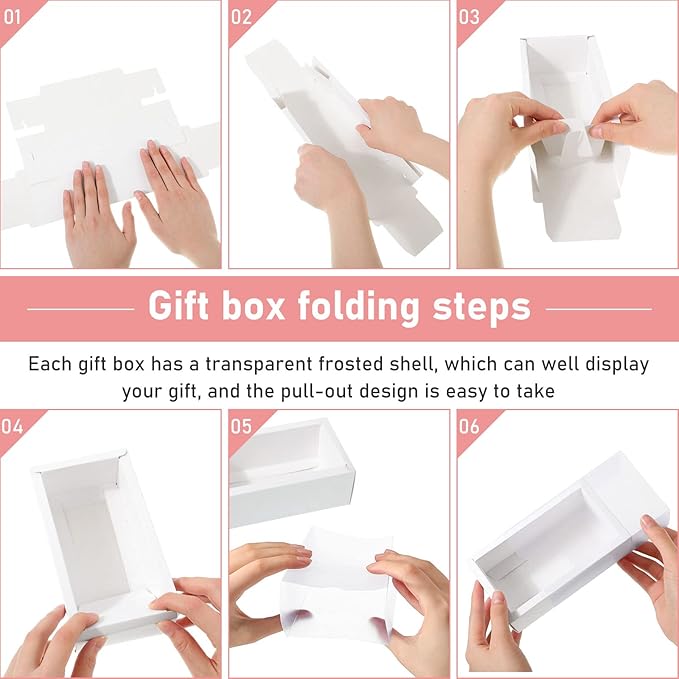 Roowest 50 Sets Kraft Soap Boxes Rectangle Packaging Box - Image 4