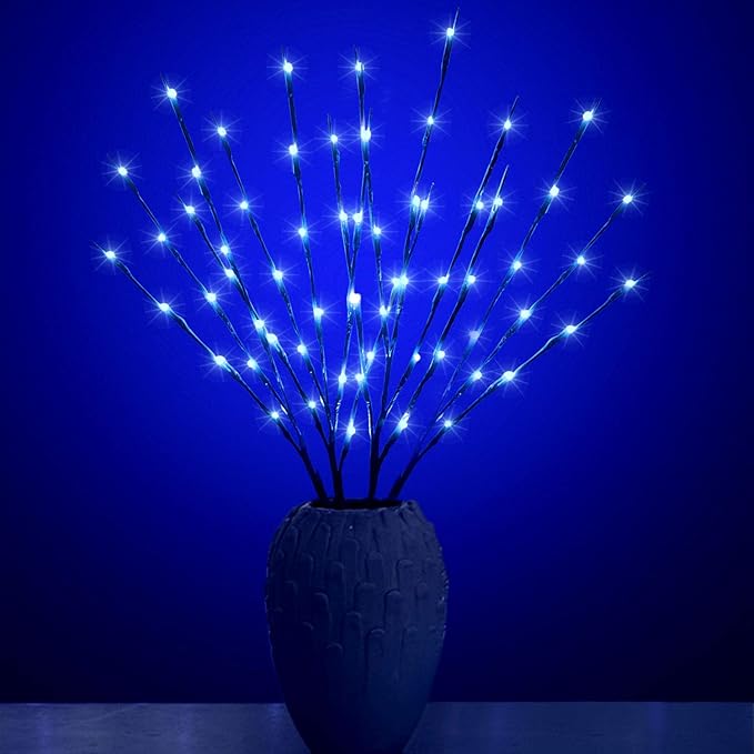 Led Branch Light Battery Operated Lighted Branches Vase Filler Willow Twig by XIANMU