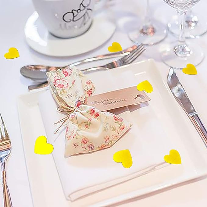 Heart Confetti Valentine's Day Table Confetti Metallic Foil - Image 4