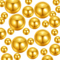 300Pcs Vase Filler BrightGold No Hole Faux Pearl Beads by ORIKASO