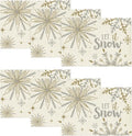 Artoid Mode Beige Snowflake Let It Snow Winter Placemats Set of 6, 12x18 Inch by ArtoidMode