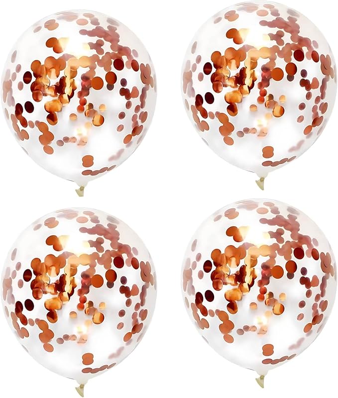 Orange Round Foil Confetti Beautiful Metallic Table Confetti - Image 5