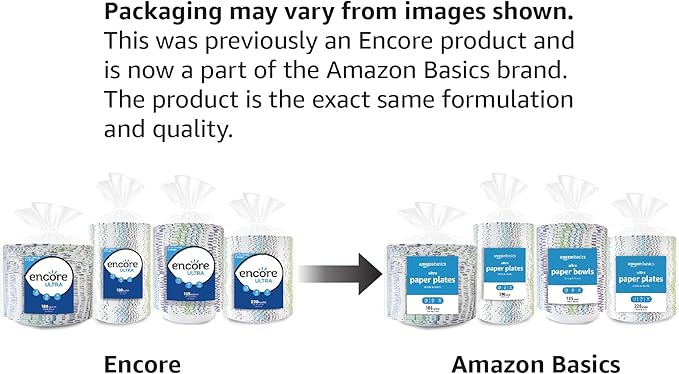 Amazon Basics Ultra Paper Plates, 10 Inch, Disposable - Image 2