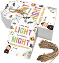 50pcs Halloween Glow Stick Holder Tags, A Little Bit of Light by Aukolass