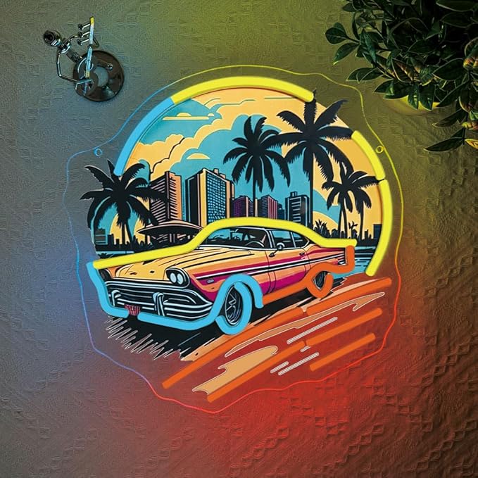 Sports Car Neon Signs for Wall Decor, Racing Car LED Signs for Bedroom - Image 5