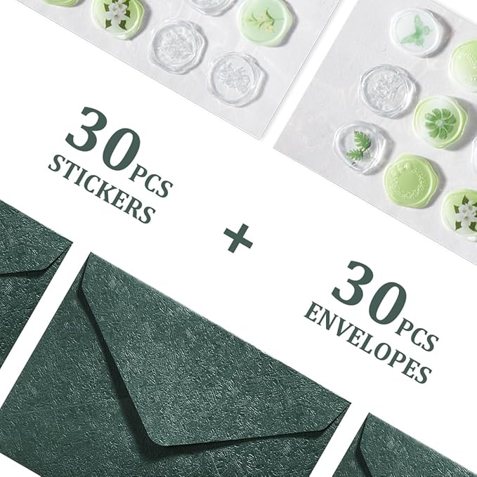 30 Pieces A6 Envelopes with 30 Seal Stickers, 6.32 x 4.45 inch Envelopes - Image 5