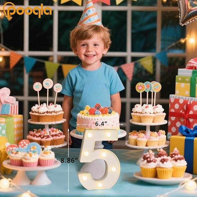 Pooqla Colorful Lighted Numbers - Image 5