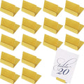 Tinsow 16 Elegant Gold Table Number Holders, Perfect Metal Place Card Stands by Tinsow