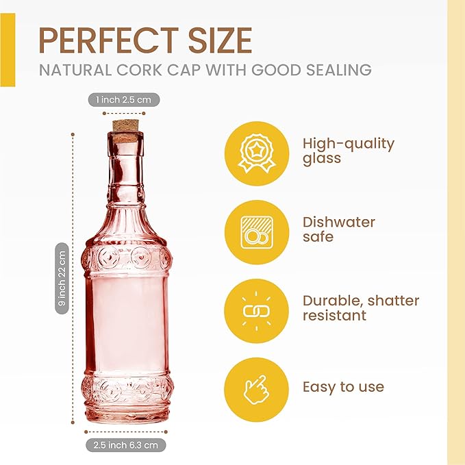 Assorted Reddish Glass Bottles - Image 2