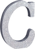 TONIFUL 8 Inch Silver Glitter Letter C Table Centerpiece A-Z Silver Birthday by TONIFUL